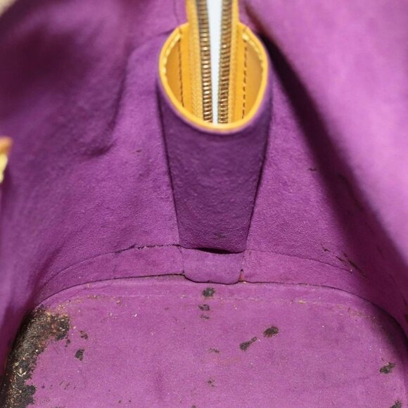 LOUIS VUITTON Epi Alma Hand Bag Yellow M52149 LV Auth - Picture 14 of 16